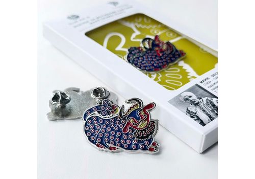 фото 1 - Значок Синій бичок,  Марія Примаченко. INSPIRED BY