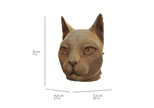 зображення 10 - Картонний конструктор 1DEA.me "Cartonic 3D Puzzle CAT"