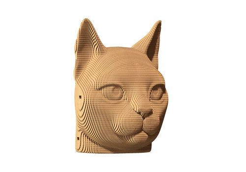 зображення 7 - Картонний конструктор 1DEA.me "Cartonic 3D Puzzle CAT"