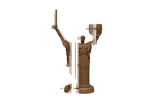 фото 8 - Картонный конструктор "Cartonic 3D Puzzle MOTHER UKRAINE" 1DEA.me