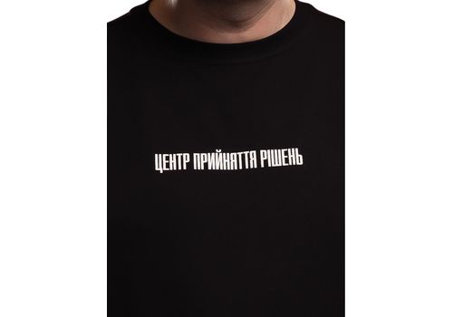 зображення 3 - Oversize футболка Центр Прийняття Рішень, Черная