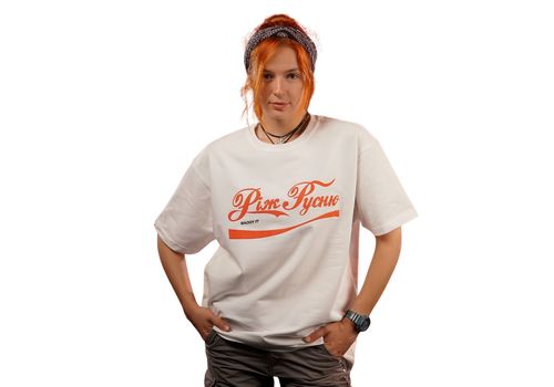 фото 5 - Oversize футболка Enjoy It "Ріж русню"  Молочная Ісландія merch_shop