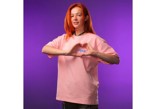 фото 2 - Футболка Мрія, Рожевий Oversize Ісландія merch_shop