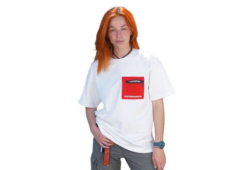 фото 4 - Oversize футболка Матюкаюся Молочная