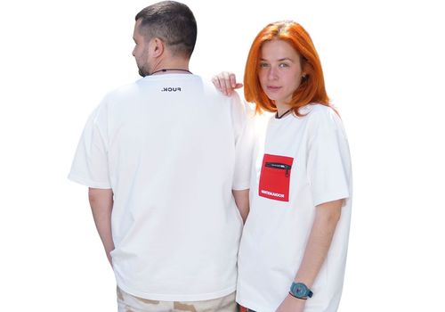 фото 5 - Oversize футболка Матюкаюся Молочная