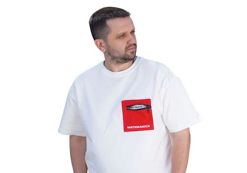 фото 6 - Oversize футболка Матюкаюся Молочная