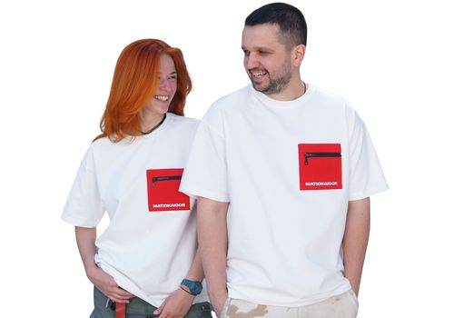 фото 9 - Oversize футболка Матюкаюся Молочная