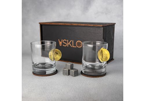 фото 6 - Набор стаканов виски с биткоинами VSKLO