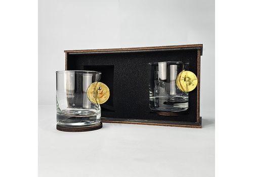фото 8 - Набор стаканов виски с биткоинами VSKLO