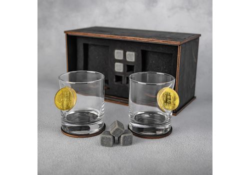 фото 9 - Набор стаканов виски с биткоинами VSKLO