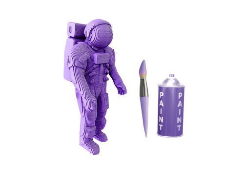 фото 9 - Картонный конструктор 1DEA.me "Cartonic 3D Puzzle ASTRONAUT"