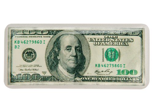 фото 1 - Об'ємний стікер "100$" NokNok