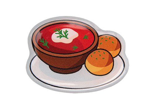 фото 1 - Об'ємний стікер "Борщ" NokNok