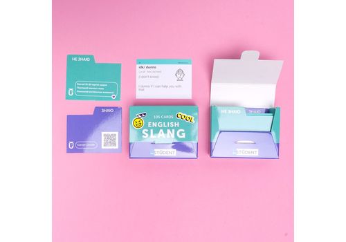 фото 2 - Карточки English Student "English Slang" на украинском