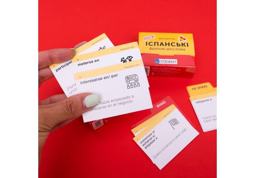 фото 3 - Карточки English Student "Испанские Фразовые Глаголы" на украинском