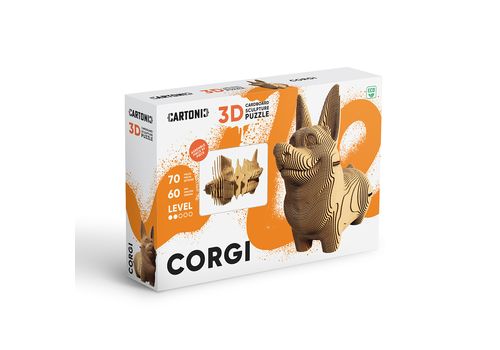 зображення 10 - Картонний конструктор 1DEA.me "Cartonic 3D Puzzle CORGI"