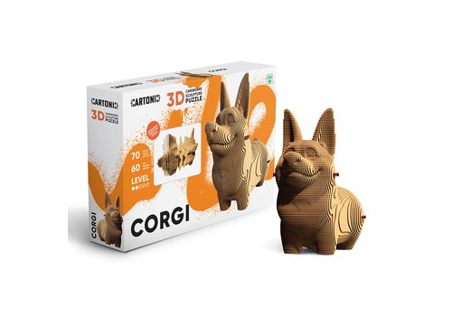 зображення 1 - Картонний конструктор 1DEA.me "Cartonic 3D Puzzle CORGI"