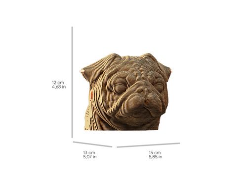 фото 8 - Картонный конструктор "Cartonic 3D Puzzle Pug" 1DEA.me