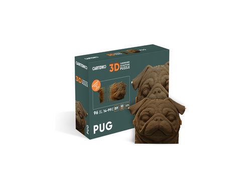 фото 2 - Картонный конструктор "Cartonic 3D Puzzle Pug" 1DEA.me