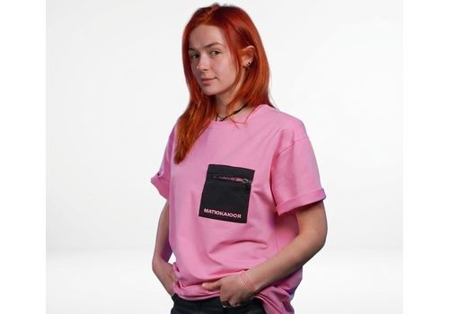 фото 13 - Oversize футболка Матюкаюся, Розовая Ісландія merch_shop