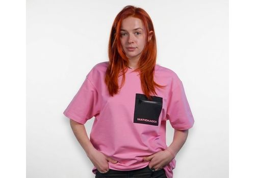 фото 1 - Oversize футболка Матюкаюся, Розовая Ісландія merch_shop
