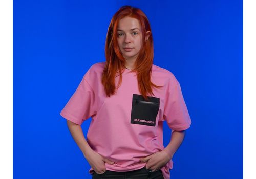 фото 3 - Oversize футболка Матюкаюся, Розовая Ісландія merch_shop