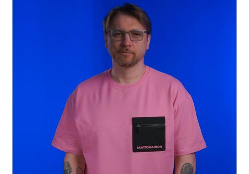 фото 8 - Oversize футболка Матюкаюся, Розовая Ісландія merch_shop