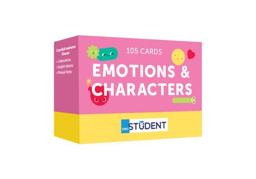 зображення 1 - Картки для вивчення англійської мови English Student - Emotions and Characters (105 карток)