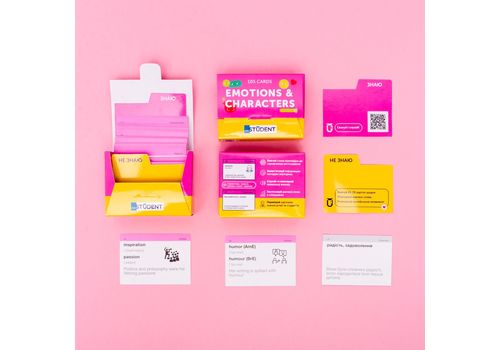 зображення 2 - Картки для вивчення англійської мови English Student - Emotions and Characters (105 карток)