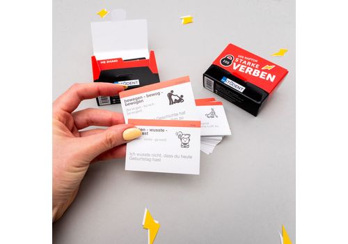 зображення 3 - Картки для вивчення німецької мови English Student - Starke Verben (105 карток)