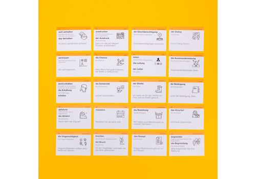 зображення 4 - Картки для вивчення німецької мови English Student - рівень В1.1 (500 карток)