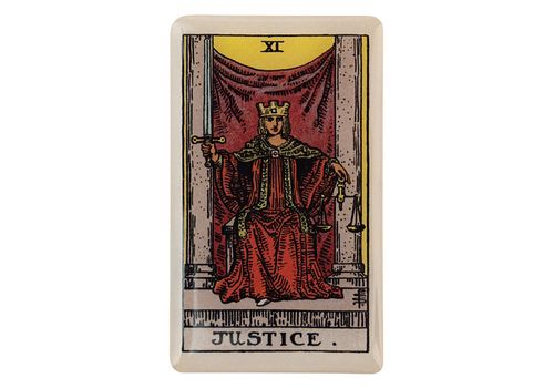 фото 1 - Обьемний стикер "Таро Справедливість" NokNok