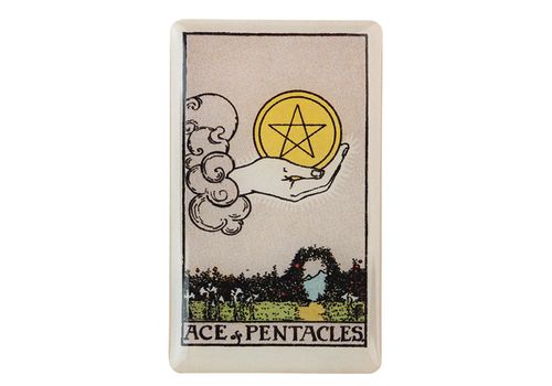 фото 1 - Обьемный стикер "Таро Туз пентаклів" NokNok