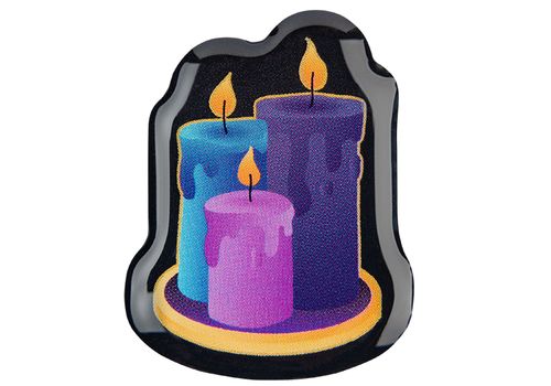 фото 1 - Обьемный стикер "Свічки" NokNok