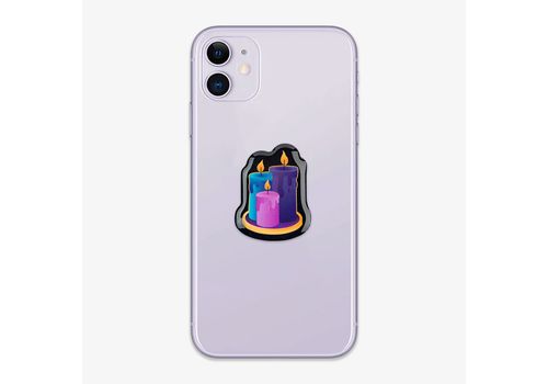 фото 2 - Обьемный стикер "Свічки" NokNok