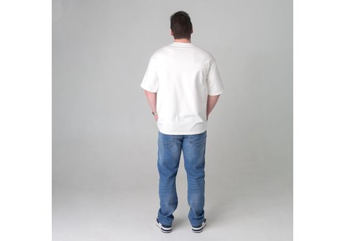 зображення 11 - Футболка оверсайз з принтом кота This is Fine (молочна) Kitek Wear