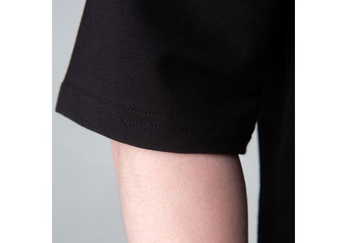 фото 7 - Футболка оверсайз с принтом кота TOR (чорна) Kitek Wear