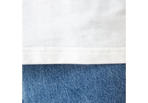 фото 4 - Футболка оверсайз с принтом кота TOR (молочна) Kitek Wear