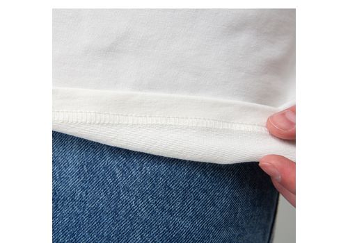 фото 5 - Футболка оверсайз с принтом кота TOR (молочна) Kitek Wear