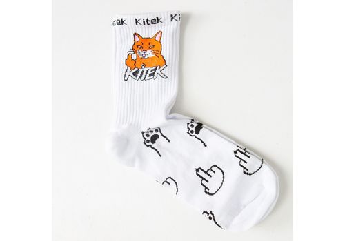 фото 1 - Носки с котиком "Doberman" Kitek Wear