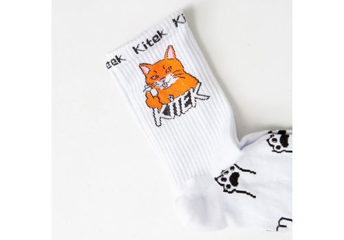 фото 2 - Носки с котиком "Doberman" Kitek Wear