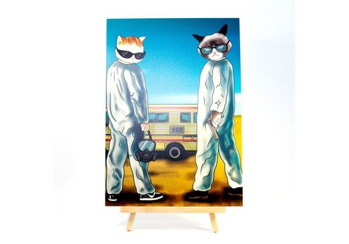 фото 1 - Постер с изображением "Breaking Cats" Kitek Wear