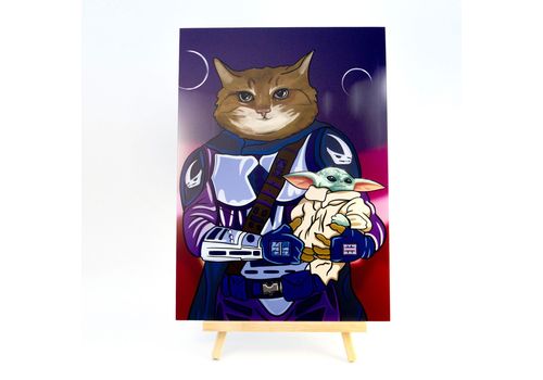 фото 1 - Постер с изображением "Star Cats" Kitek Wear
