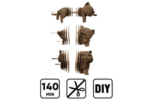 фото 15 - Картонный конструктор "Cartonic 3D Puzzle KITTENS TRIO"