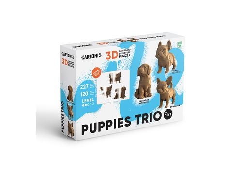 фото 20 - Картонный конструктор "Cartonic 3D Puzzle PUPPIES TRIO"