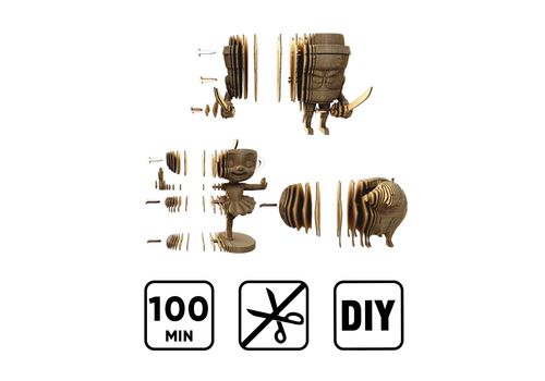 фото 16 - Картонный конструктор "Cartonic 3D Puzzle BALLERINA CAPPUCCINA AND FRIENDS"