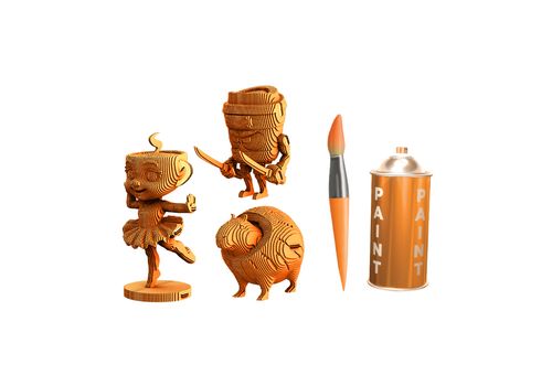 фото 17 - Картонный конструктор "Cartonic 3D Puzzle BALLERINA CAPPUCCINA AND FRIENDS"