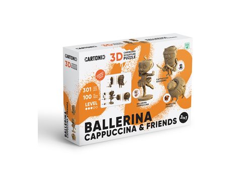 фото 18 - Картонный конструктор "Cartonic 3D Puzzle BALLERINA CAPPUCCINA AND FRIENDS"