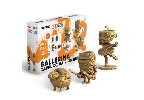фото 1 - Картонный конструктор "Cartonic 3D Puzzle BALLERINA CAPPUCCINA AND FRIENDS"