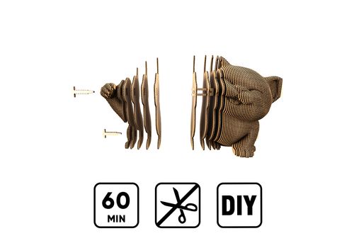 фото 7 - Картонный конструктор "Cartonic 3D Puzzle MANEKI KITTEN"